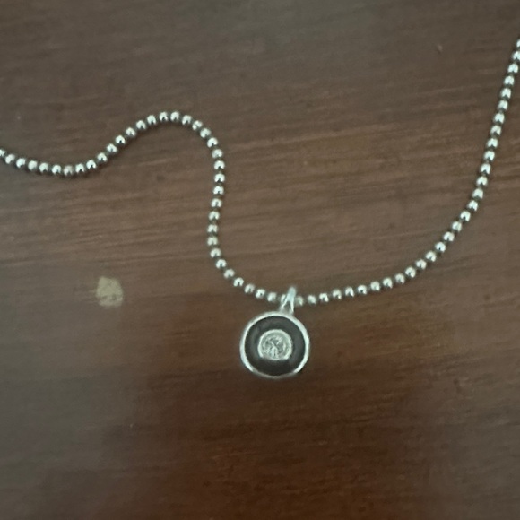 Brighton Silver Beaded Necklace with Charm - Picture 3 of 3